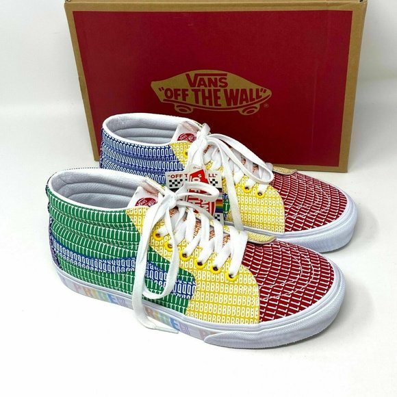 VANS Classic Sk8 Mid PRIDE LGTBTQ Sneakers Shoes Men's Size 10 Women's Size 11.5 - Picture 8 of 12